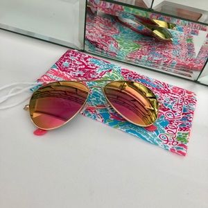 Lilly Pulitzer pink Lexy 59mm sunglasses